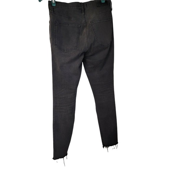 Madewell 9” Mid Rise Skinny Jeans Lunar Wash Black Size 27 - Picture 7 of 8